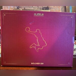 Nike LeBron Soldier 14 Sneaker Size 12 Burgundy & Gold Empty Box
